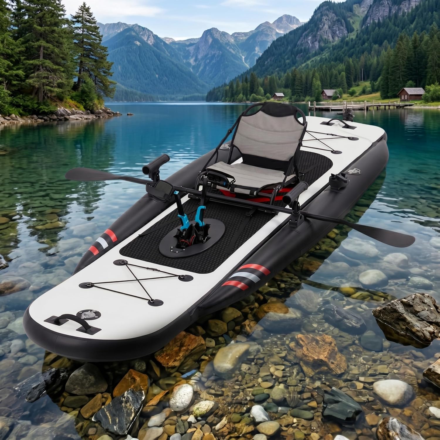 Fishing Kayak Seat - Caiaque Inflável Premium de PVC de