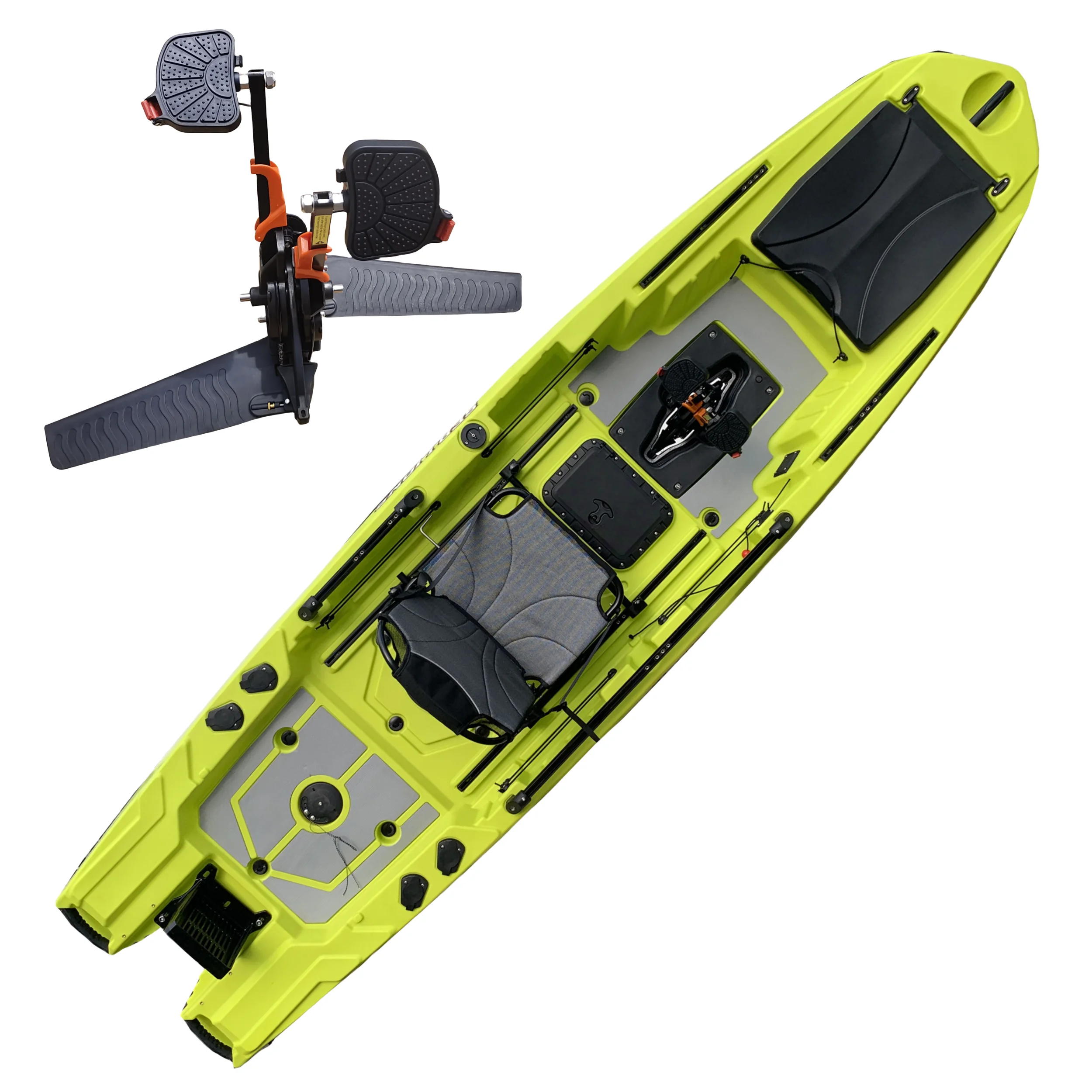 Fishing Kayak Seat - Profissional plástico Kajak único pedal de