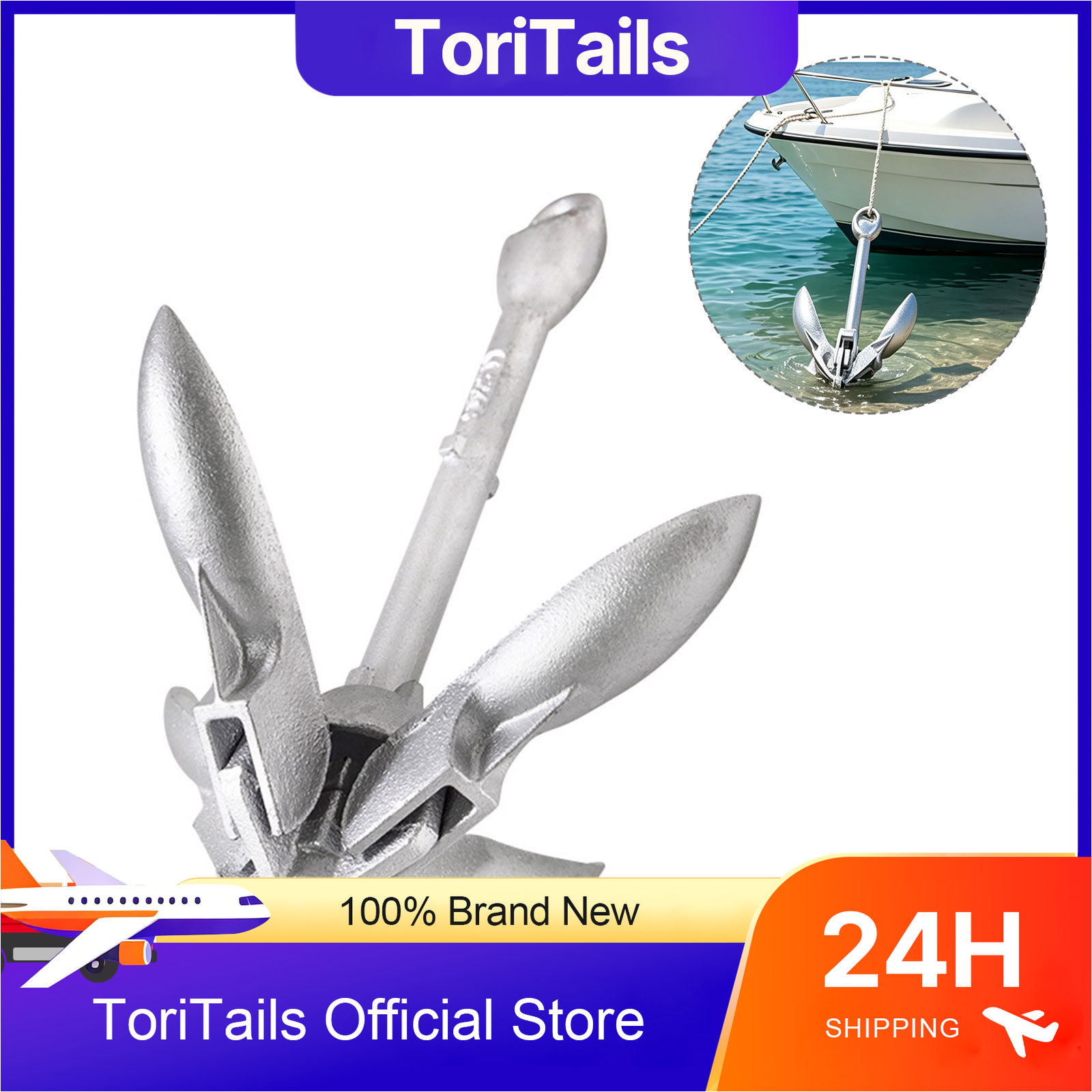 Fishing Kayak Anchor - Âncora de Barco Dobrável KOETSU 0,7kg