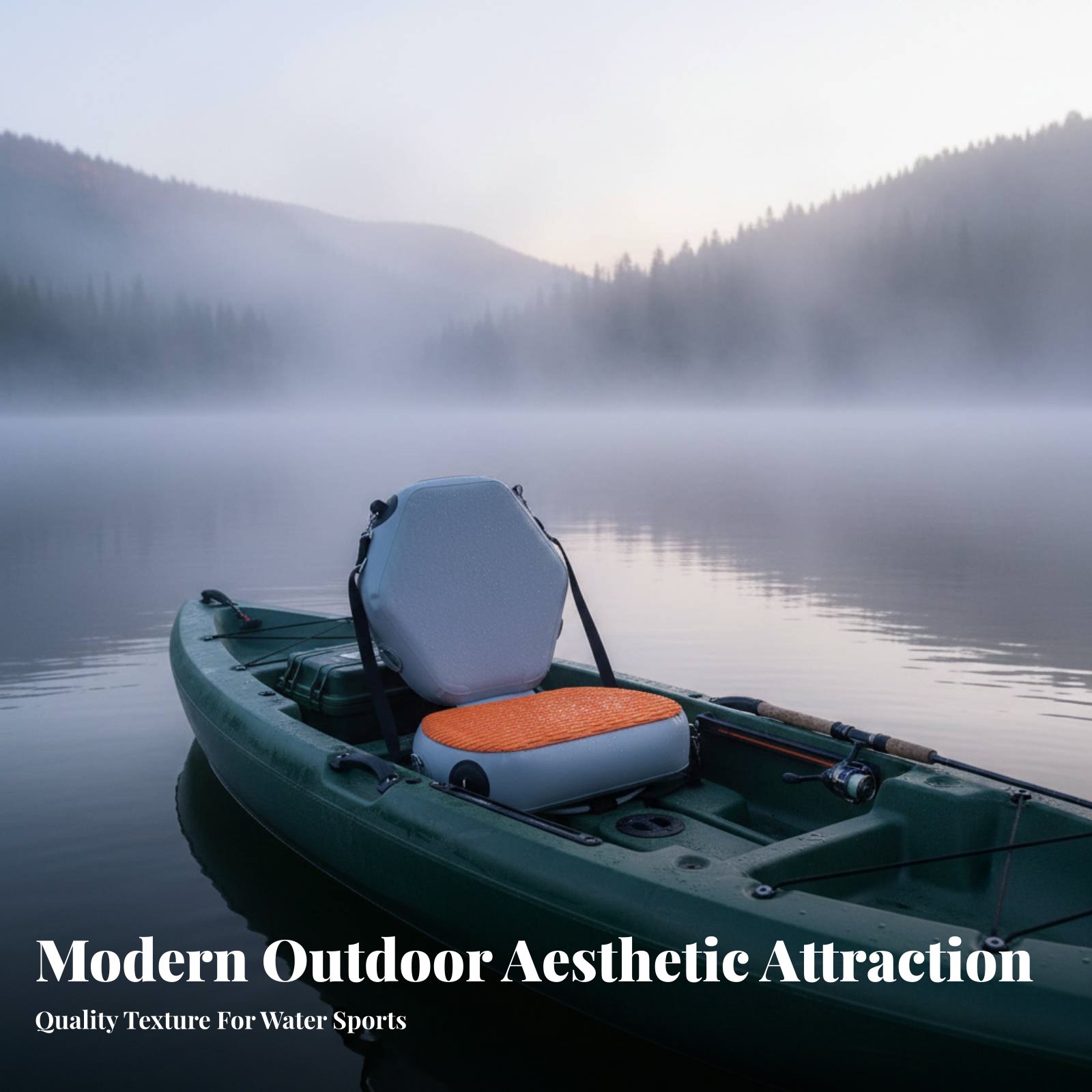 Fishing Kayak Seat - Assento inflável para caiaque, resistente ao