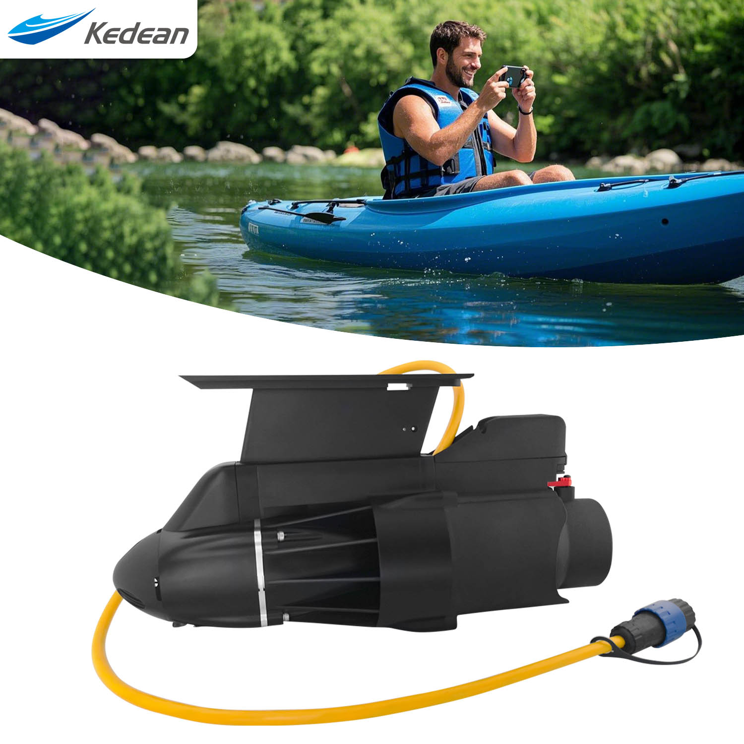 Fishing Kayak Trolling Motor - Motor elétrico direcional de corrico para