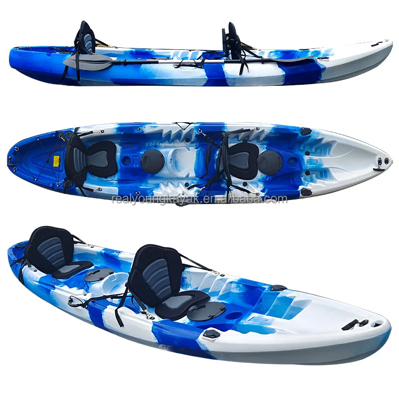 Fishing Kayak Sit On Top - Caiaque Tandem Rotomoldado 2026 para Família,