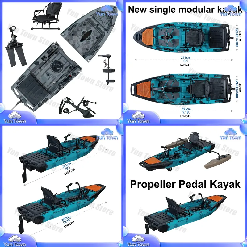 Fishing Kayak Sit In - Caiaque Modular de 9,5 pés com