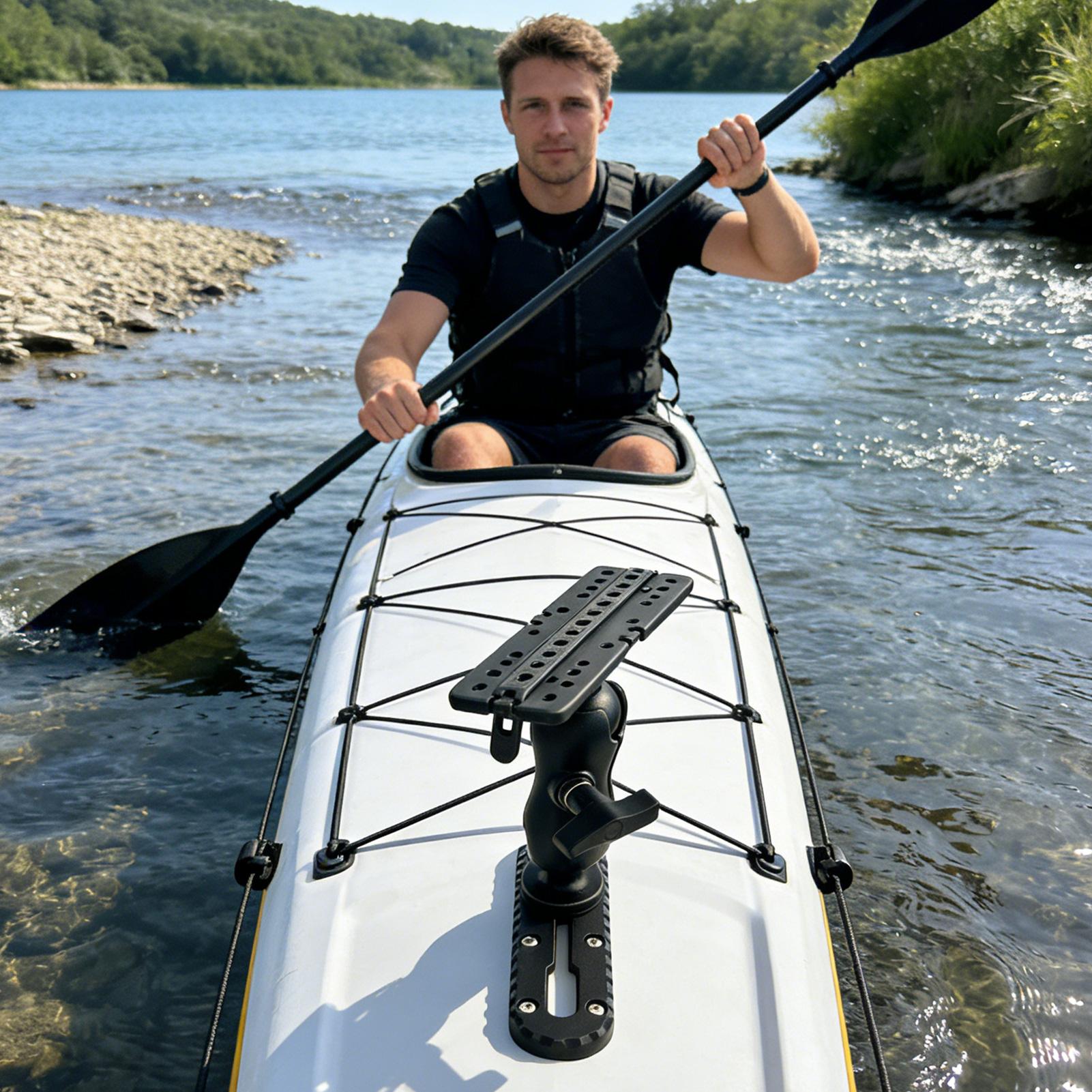 Suporte de trilho para caiaque - Fishing Kayak Fish Finder Mount avaliação e preço