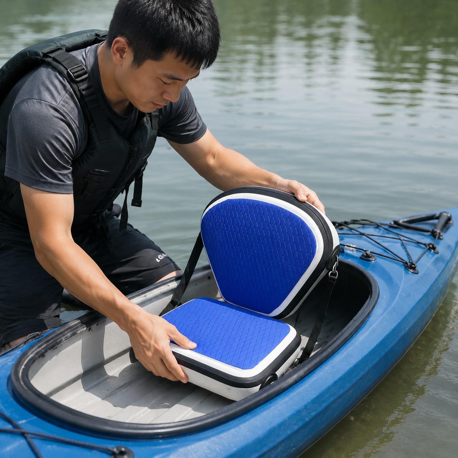 Assento Ajustável de PVC para  - Fishing Kayak Seat avaliação e preço