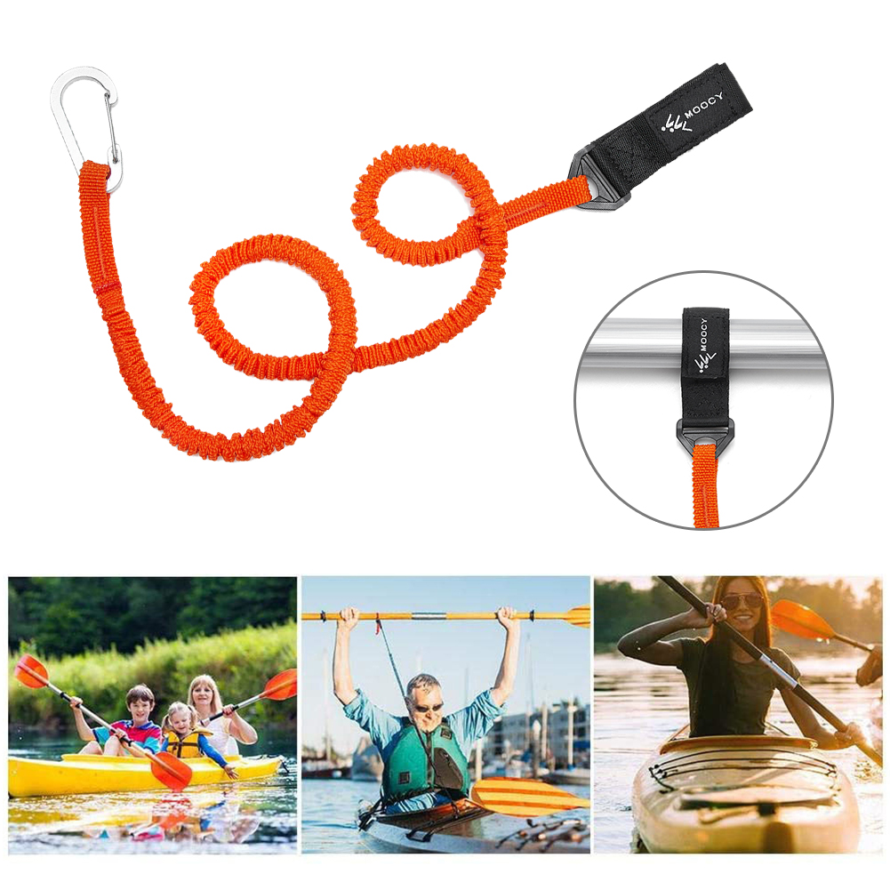 5-1 pçs elástico caiaque canoa - Fishing Kayak Paddle Leash avaliação e preço