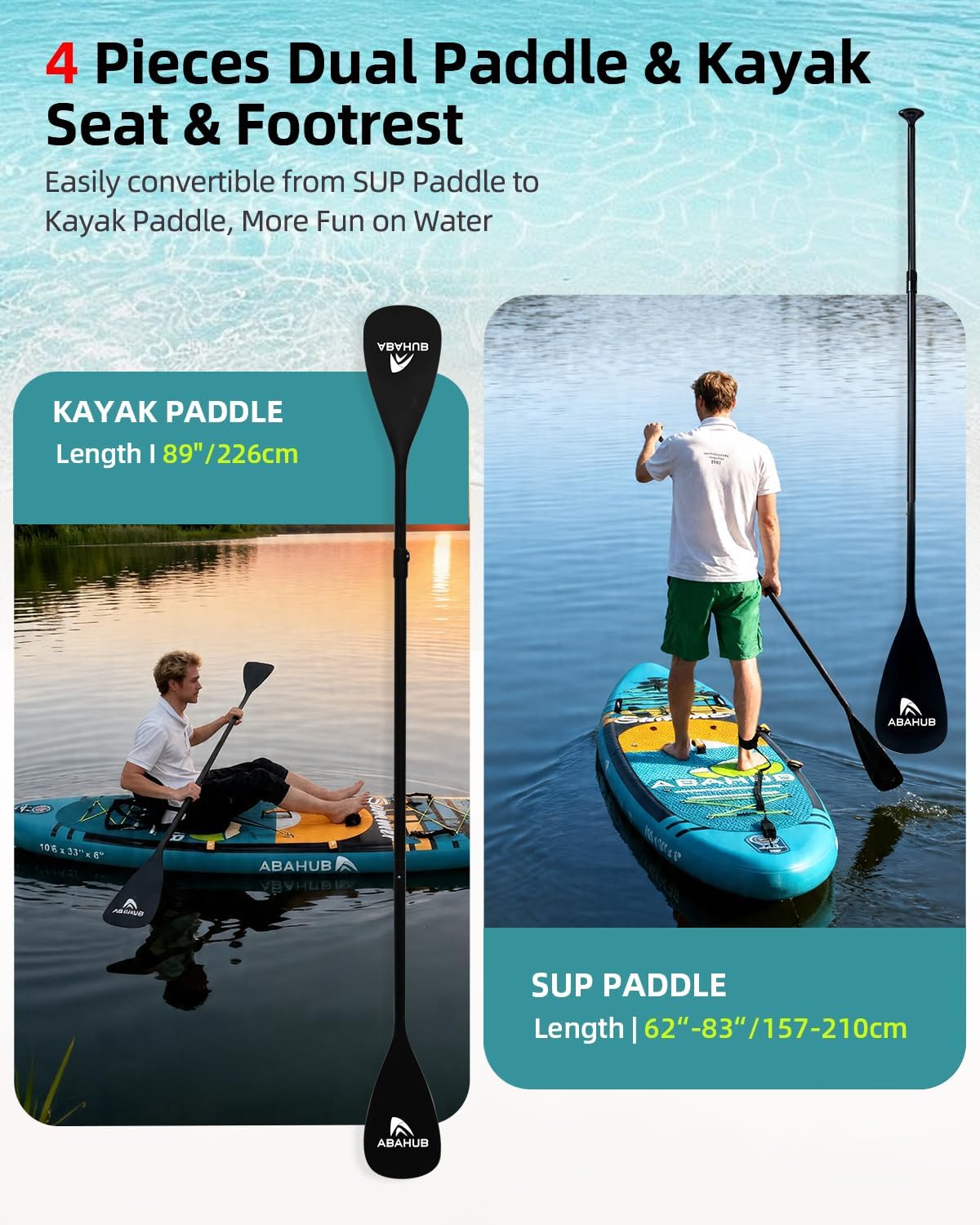 Prancha inflável de stand up p - Fishing Kayak Paddle avaliação e preço