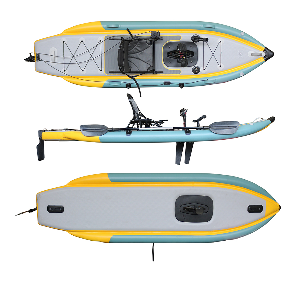 Caiaque de pesca inflável dobr - Fishing Kayak Sit On Top avaliação e preço