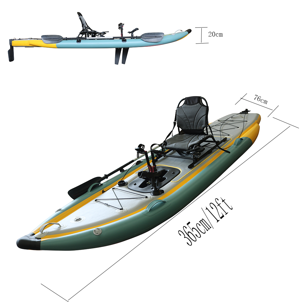 Caiaque de pesca inflável dobr - Fishing Kayak Sit On Top avaliação e preço