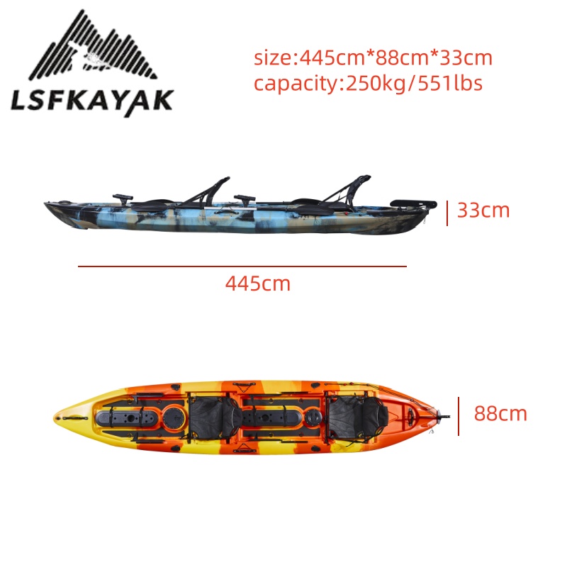 Caiaque de Pesca para 2 Pessoa - Fishing Kayak Paddle avaliação e preço