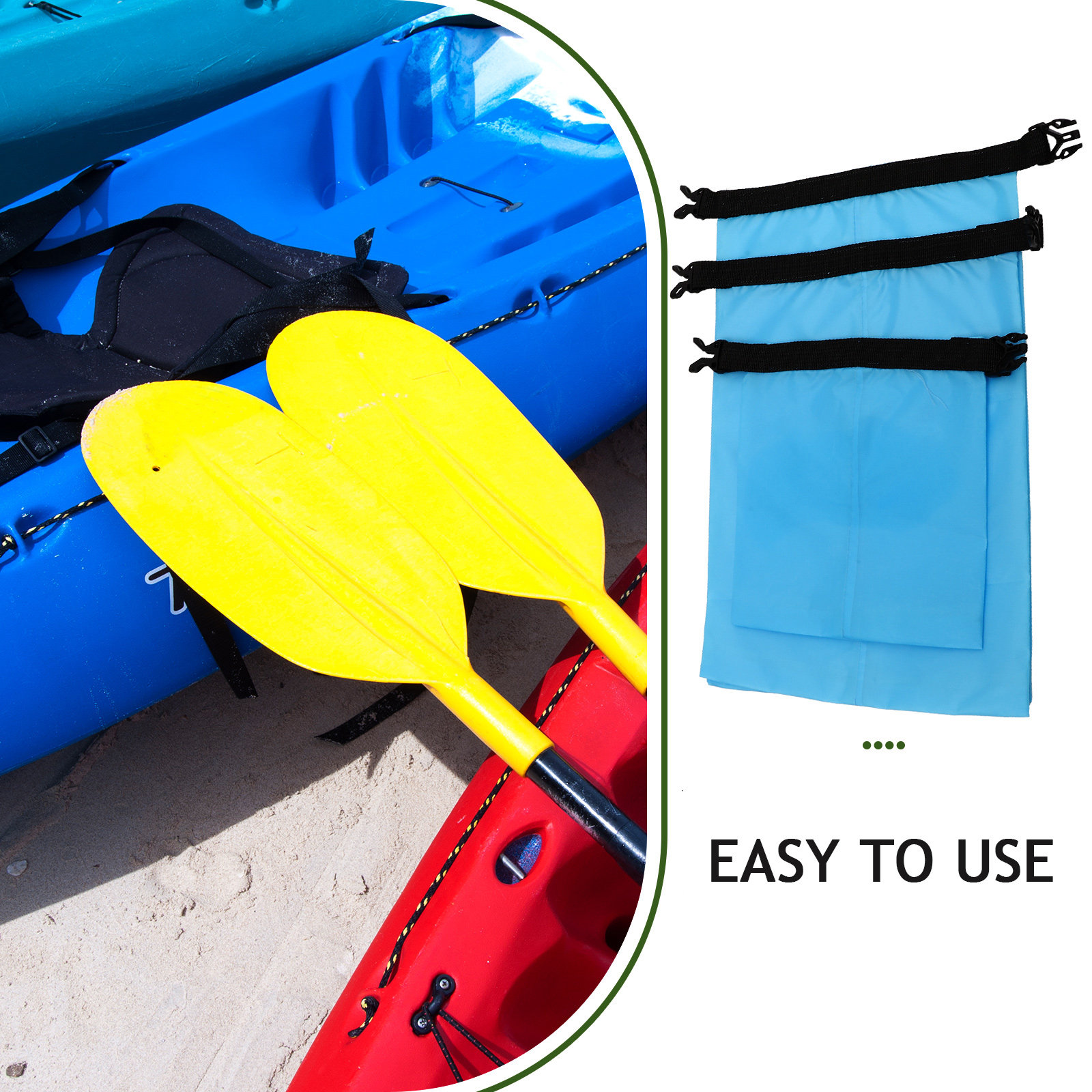 Conjunto de 3 Sacos Impermeáve - Fishing Kayak Storage Bag avaliação e preço