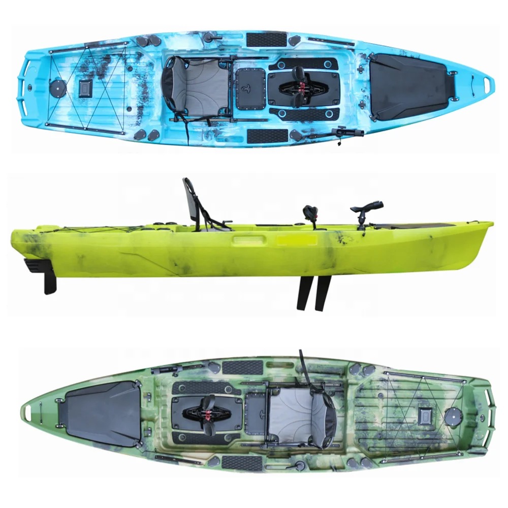 Caiaque a pedal de 13 pés com  - Fishing Kayak Trolling Motor avaliação e preço