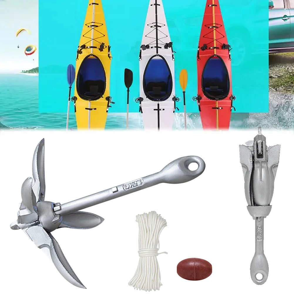 Âncora dobrável de aço inoxidá - Fishing Kayak Anchor avaliação e preço