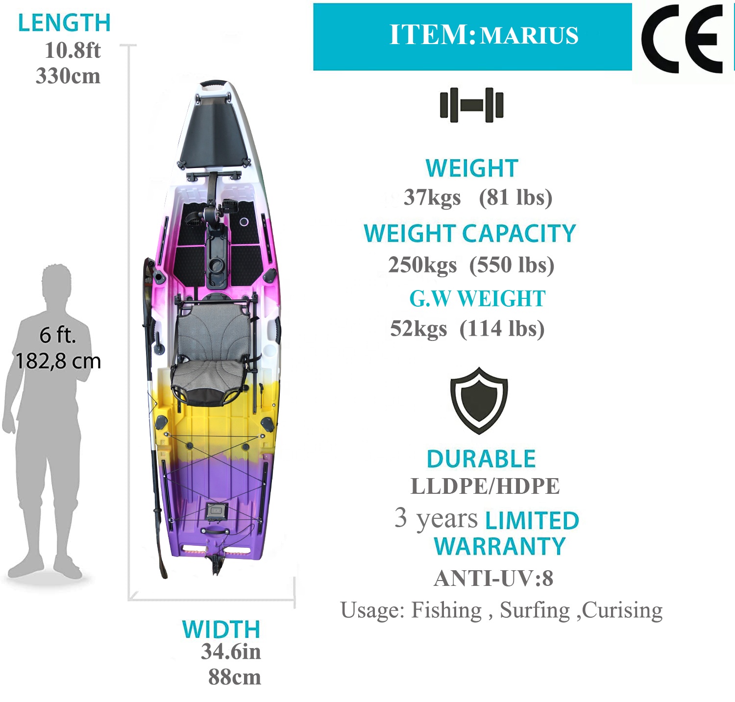 Caiaque de pesca Vicking 10.5  - Fishing Kayak Pedal Drive avaliação e preço