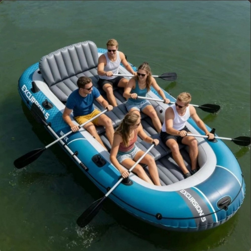 Caiaque grosso para 2 ou 4 pes - Fishing Kayak Inflatable avaliação e preço