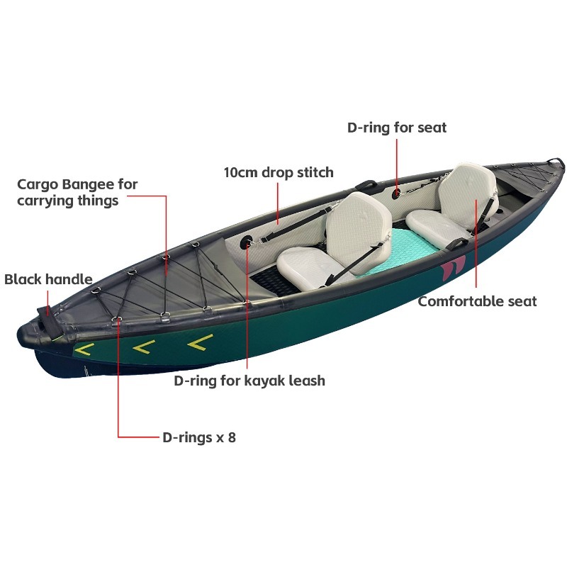 Novo Design de Caiaque Infláve - Fishing Kayak Inflatable avaliação e preço