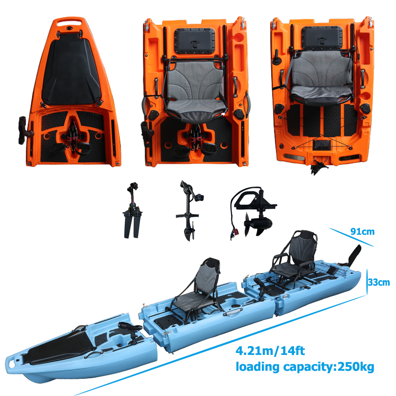 Caiaque de Pedal Desmontável p - Fishing Kayak Sit On Top avaliação e preço