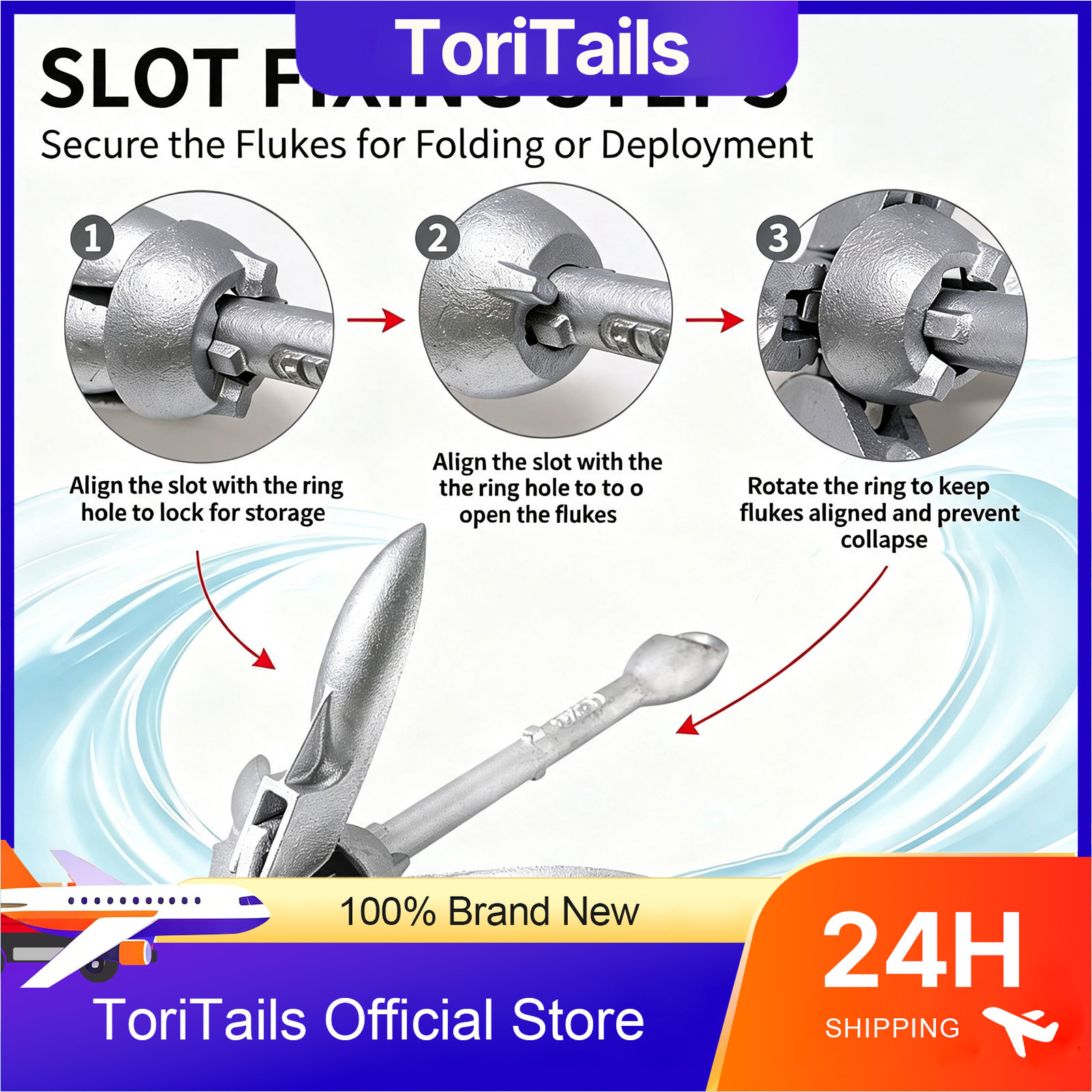 Âncora de Barco Dobrável KOETS - Fishing Kayak Anchor avaliação e preço
