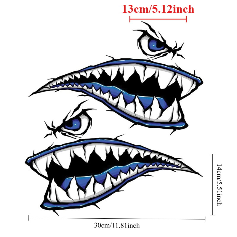 2 pçs dentes de tubarão boca b - Fishing Kayak Sit On Top avaliação e preço