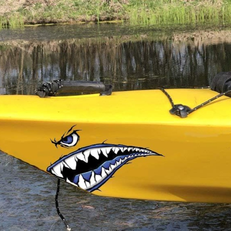 2 pçs dentes de tubarão boca b - Fishing Kayak Sit On Top avaliação e preço