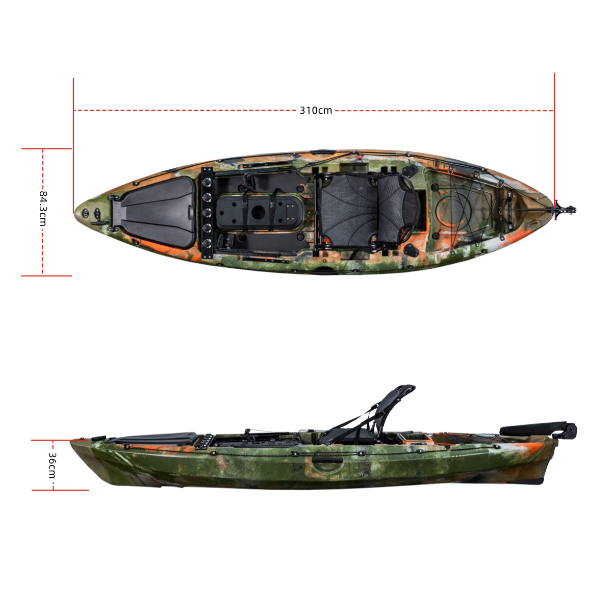 Caiaque de pesca único de prim - Fishing Kayak Rod Holder avaliação e preço