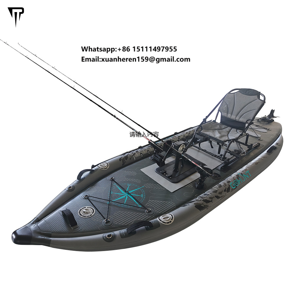 JTRDA 2024 Novo Caiaque Infláv - Fishing Kayak Pedal Drive avaliação e preço